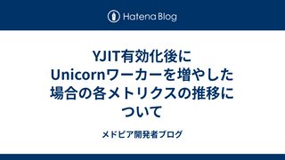 YJIT有効化後にUnicornワーカーを増やした場合の各メトリクスの推移について