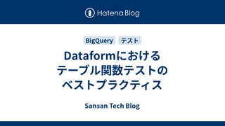 Dataformにおけるテーブル関数テストのベストプラクティス