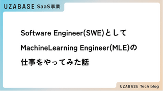 Software Engineer(SWE)としてMachineLearning Engineer(MLE)の仕事をやってみた話