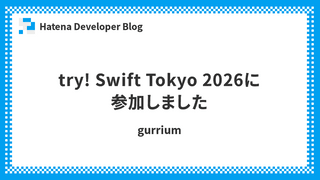 try! Swift Tokyo 2026に参加しました